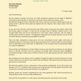 Britain-Palestine APPG death penalty law 