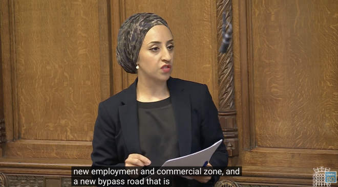 Abtisam Mohamed MP settlements debate 